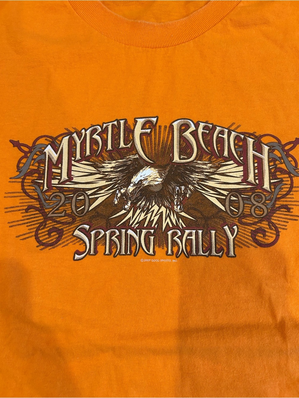 Vintage 2008 Myrtle Beach Spring Rally Tennessee River Apparel Cotton T-Shirt - Picture 3 of 9
